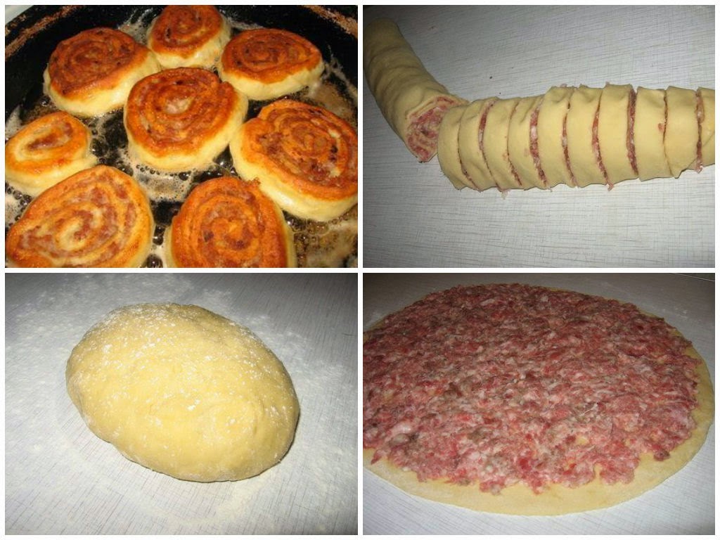 Пирожки С Фаршем На Сковороде Фото
