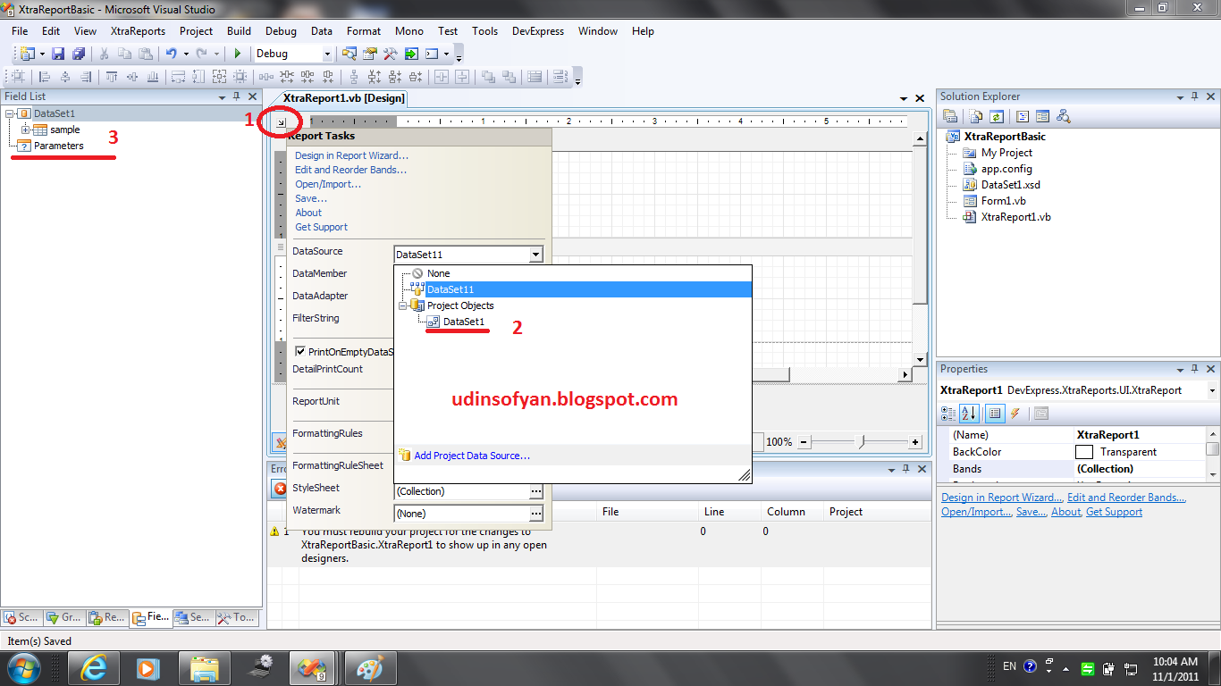 Just Learn.......: Create Report (Basic) With XtraReport DevExpress
