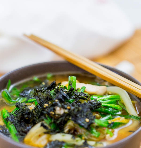 Kimchi Chicken Udon Soup (+Video) Christine's Recipes Easy Chinese