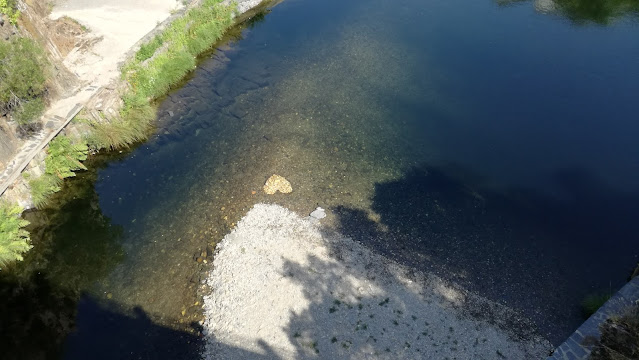 Coração feito de pedras na praia fluvial Coração feito de pedras na praia fluvial