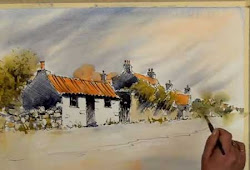 line watercolour wash drawing painting watercolor paintings joanne thomas drawings flower paint flowers lessons tutorials fartroad