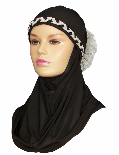 black hijab styles