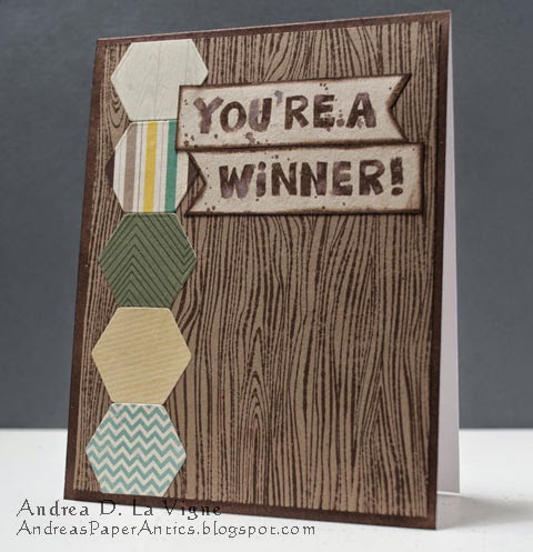 Andrea's Paper Antics: You're a Winner Masculine Card
