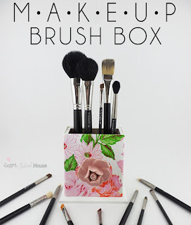 DIY Makeup Brush Box by Smart School House #diy #makeup