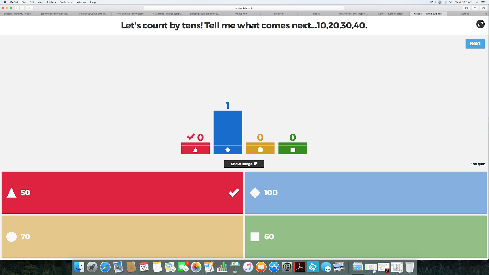 Kahoot! Taming My Flock of Firsties