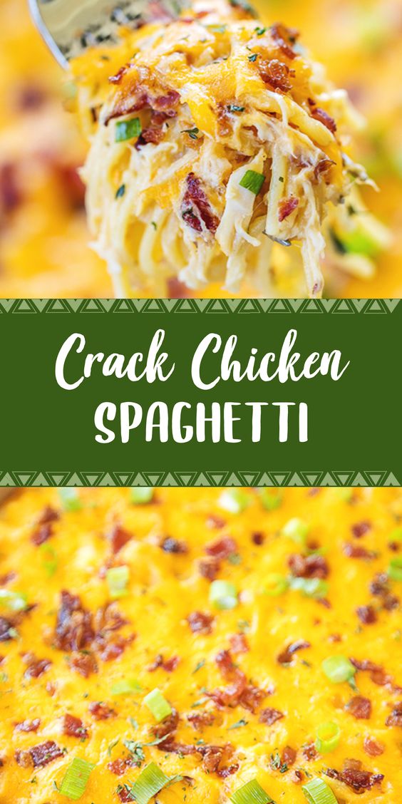 Crack Chicken Spaghetti