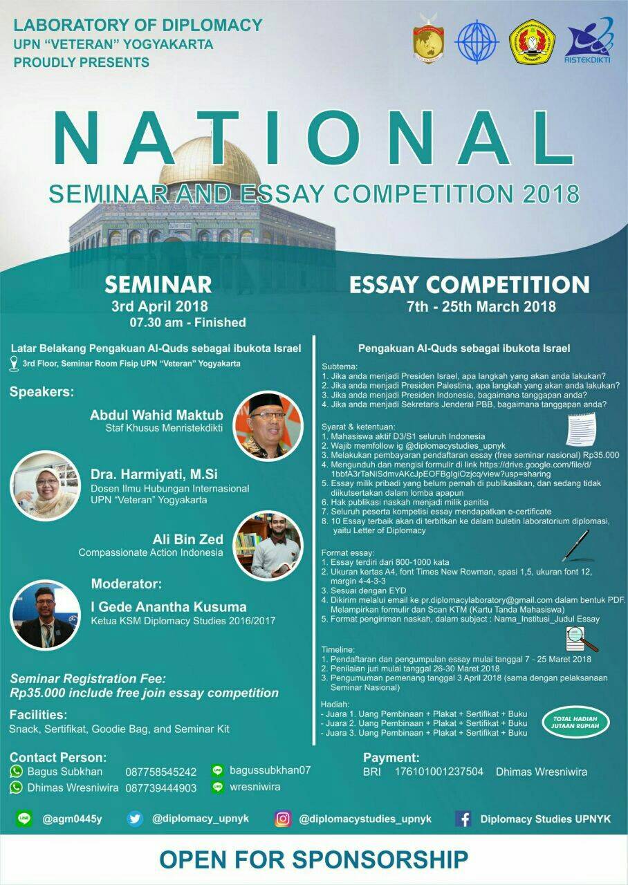 Info lomba essay 2019 sma 08 image