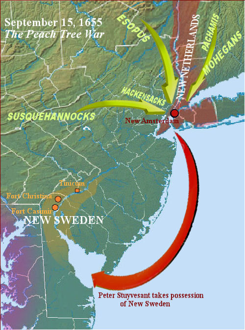 U.S. Timeline 1655 Stuyvesant gets over New Sweden