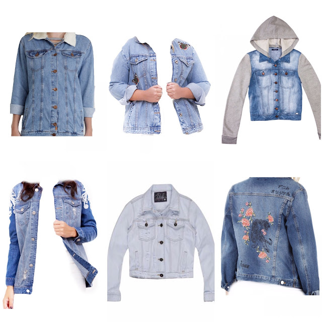 jaqueta jeans bordada renner