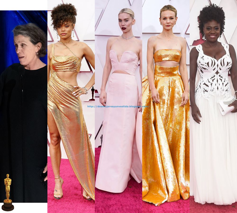 Los vestidos de los Oscar 2021 - Dos mujeres y un vestido