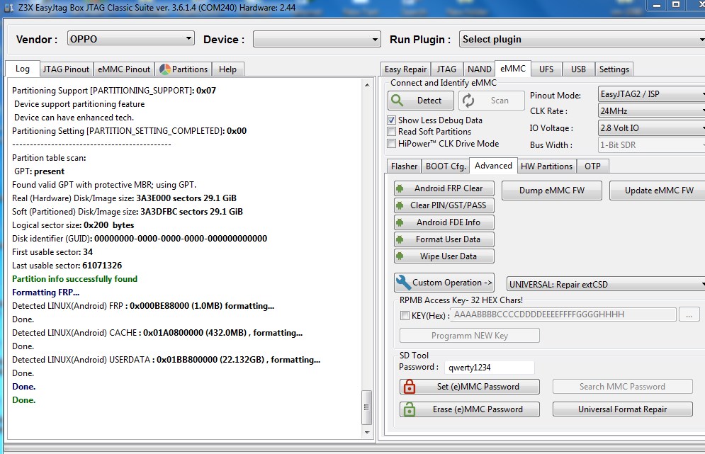Firmware 24 Update Oppo A1k Cph1923 Pin Lock Frp Lock Unlock Done