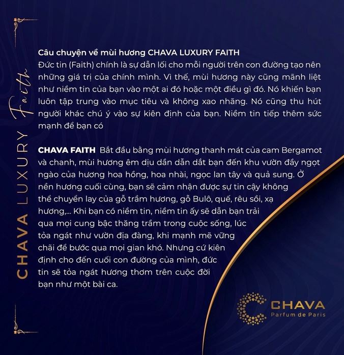 NƯỚC HOA MINI LUXURY FAITH 10ML - CHAVA NƯỚC HOA MINI LUXURY FAITH 10ML - CHAVA