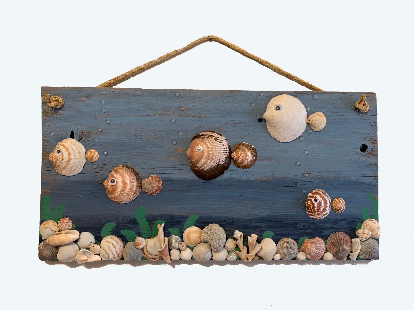 What I Live For: Sea shell fish wall hanging