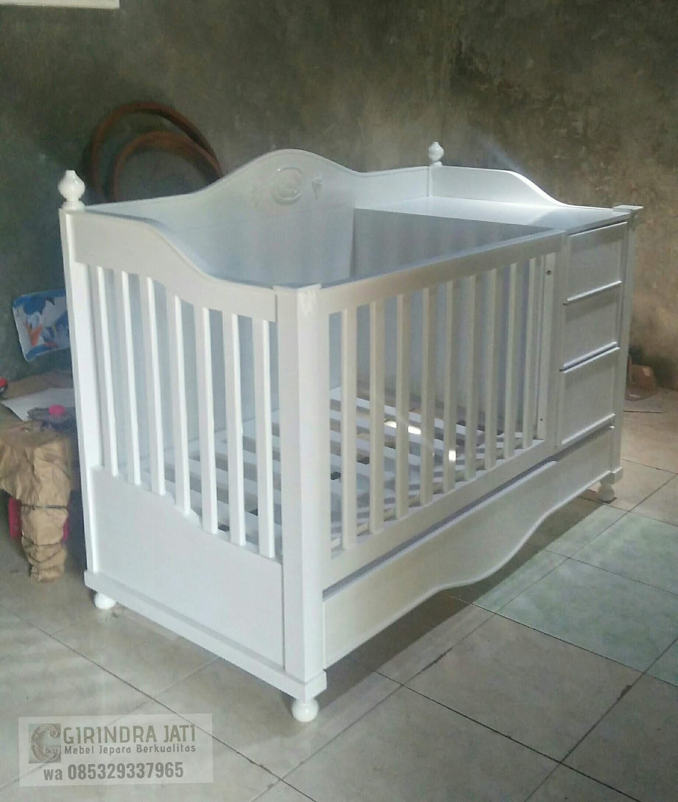 Tempat tidur bayi, box bayi, box bayi kayu, - GIRINDRA JATI JEPARA