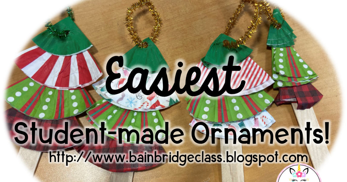 to the UNIcorner Easiest, Cutest Student Made Ornaments!