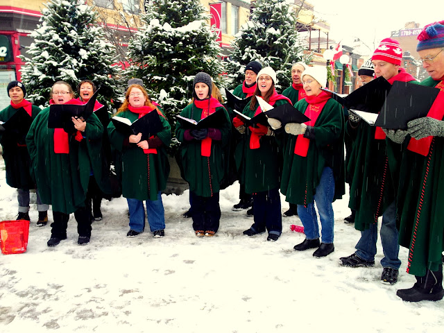 Singing outside can be tough on the voice, but fantastic fun!