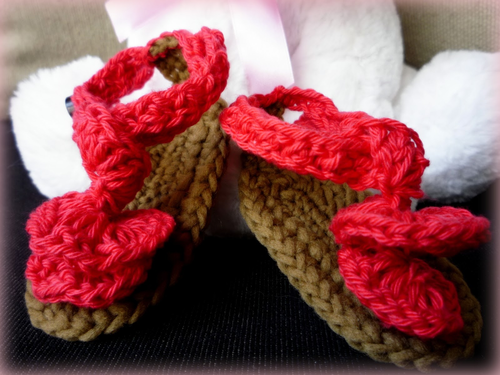 Sandalias para Bebé a Crochet - Ahuyama