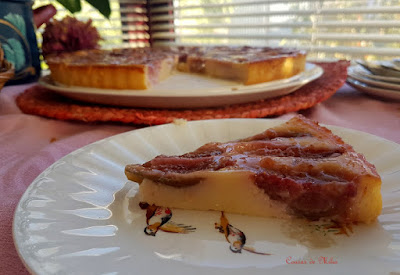 Tarta de manzana con higos