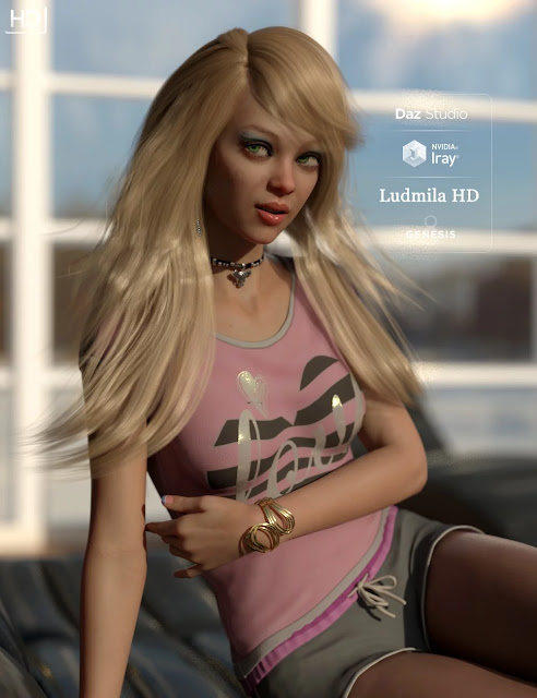 Ludmila HD For Genesis 8 Female