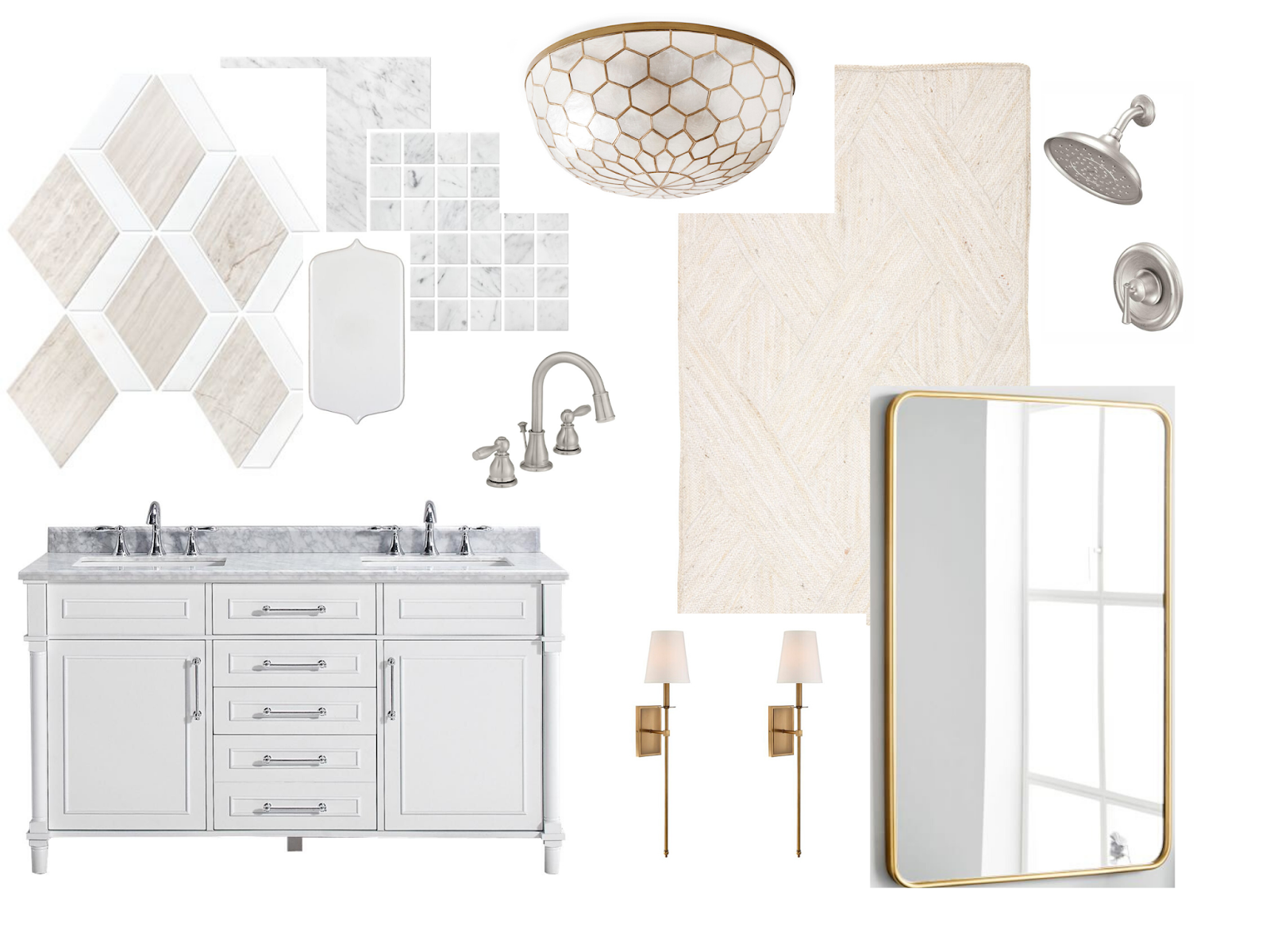 Master Bathroom Design Board Olive and Tate