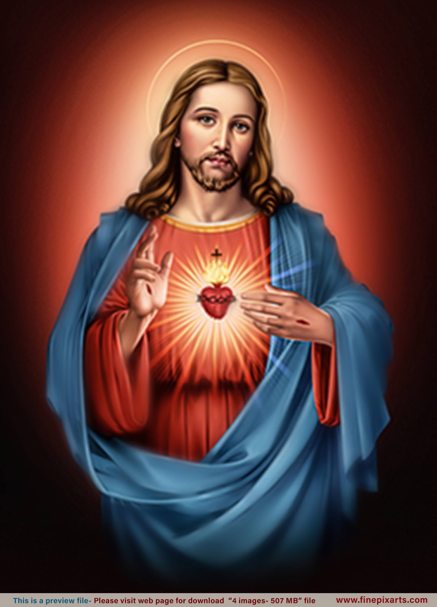 Sacred Heart of Jesus Christ_Red 125 MB