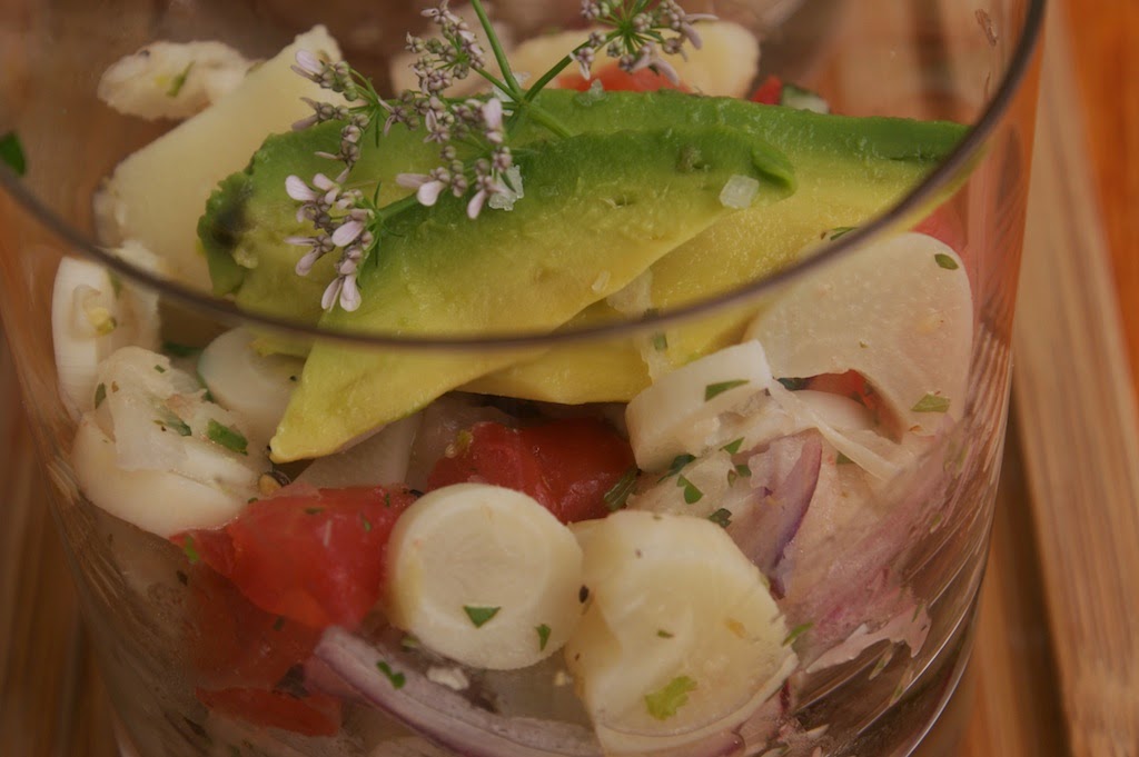 Ceviche de Palmito con Jícama emmapinto