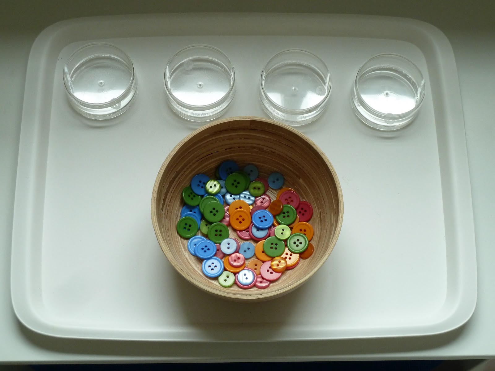 Family FECS Montessori Activity Sorting Buttons