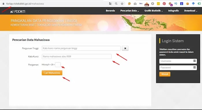 cara cek nomor ijazah via forlap