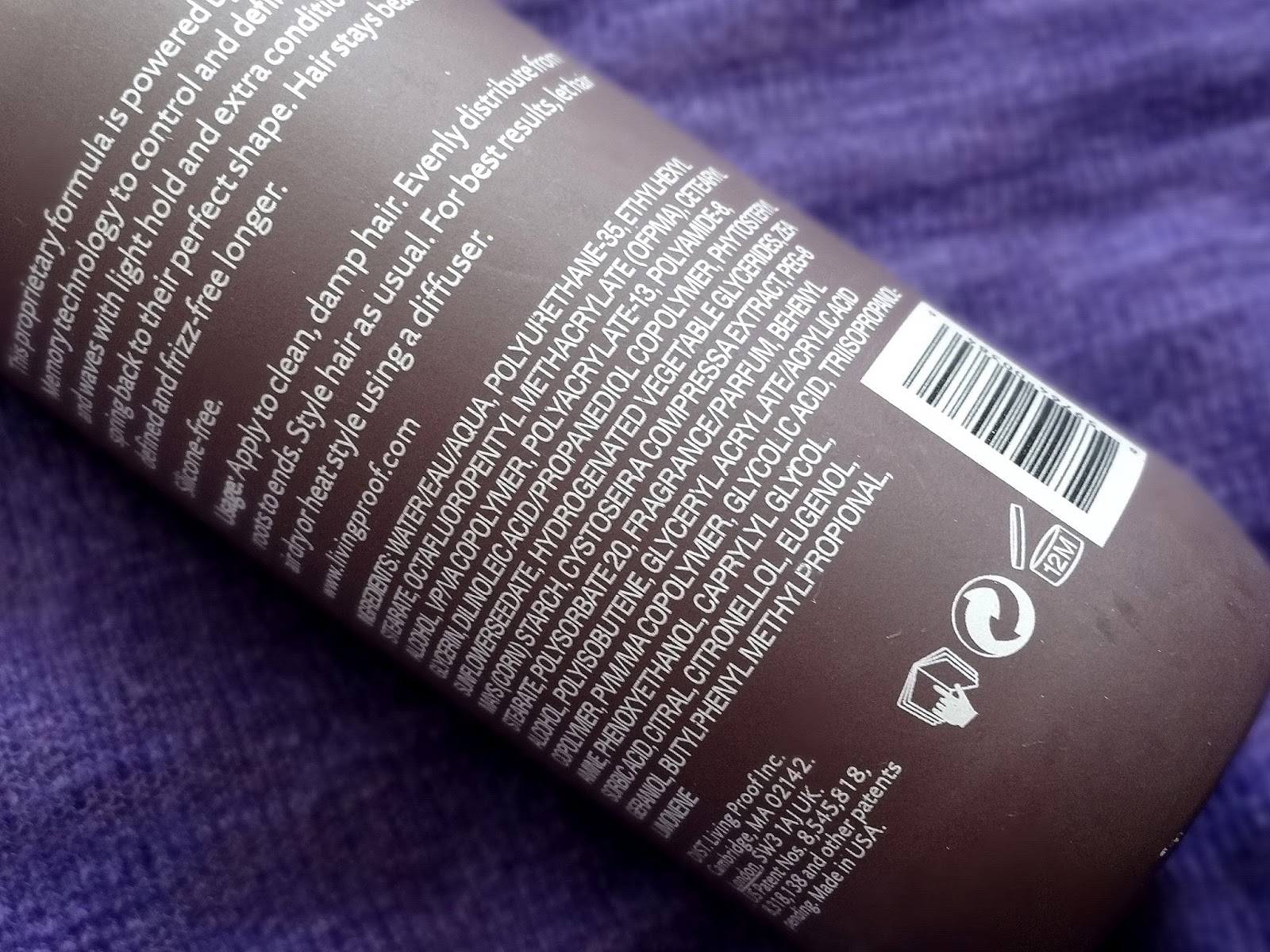 Living Proof Curl Defining Styling Cream Ingredients