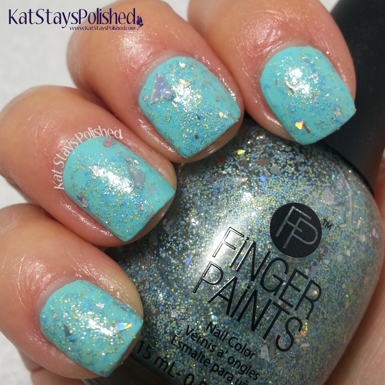 FingerPaints Pastel Rain - Crystal Springs | Kat Stays Polished
