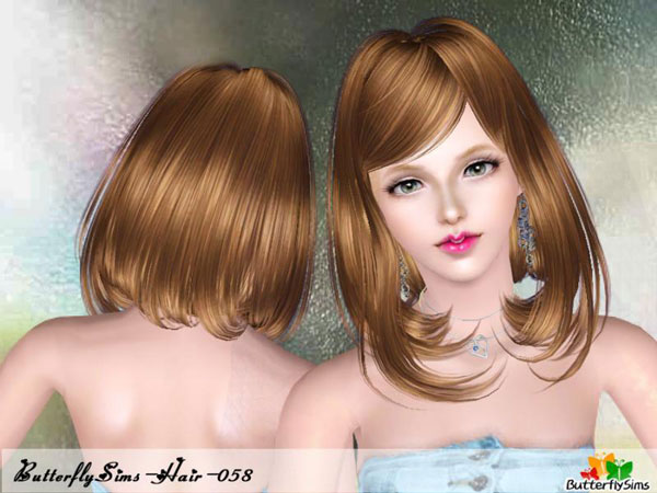 Custom Sims 3: Female Hair 058