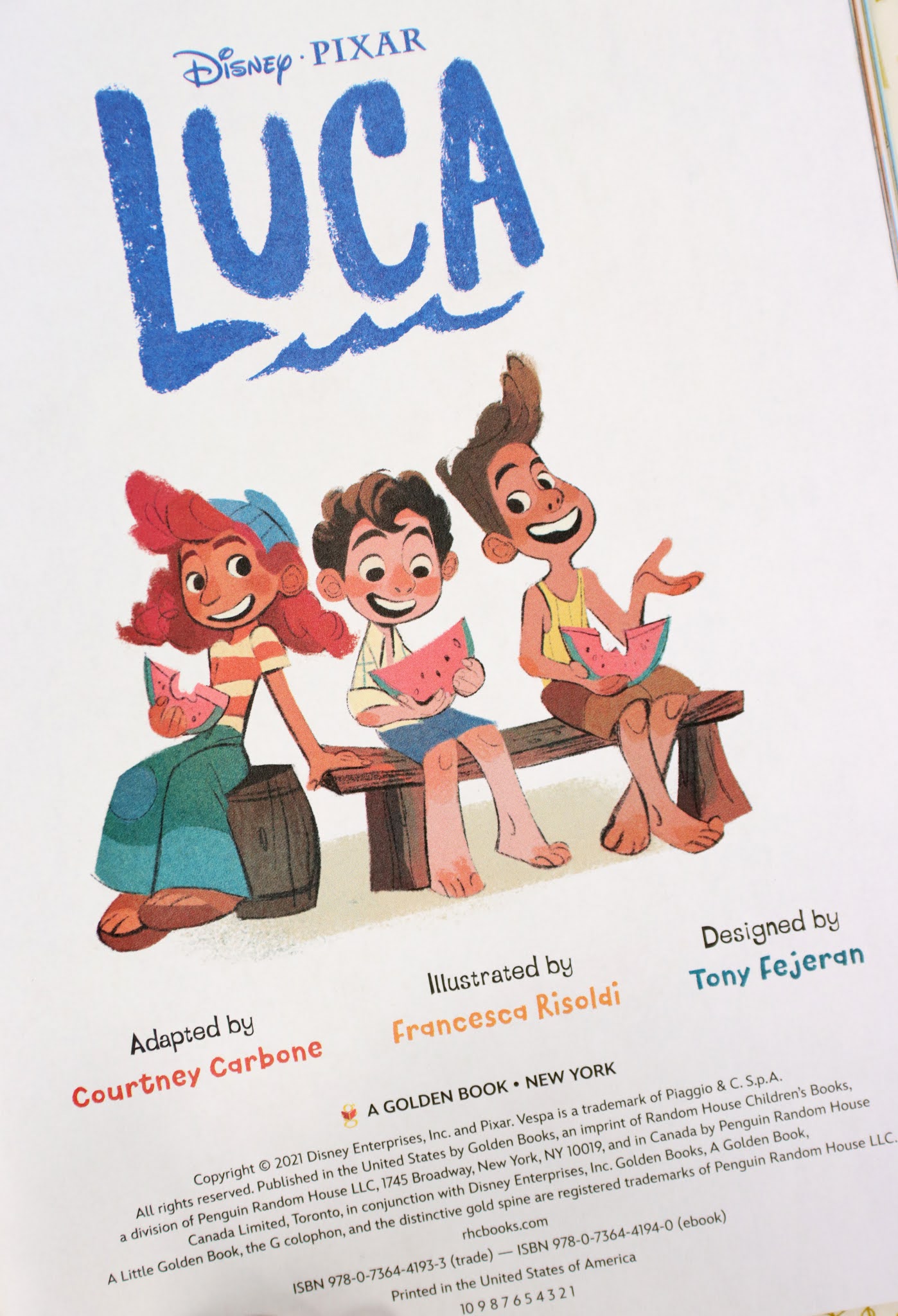 Dan the Pixar Fan Disney·Pixar Luca Little Golden Book—Review and a Look Inside!
