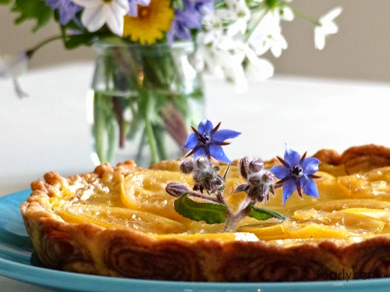 Tarte au citron et à la cannelle.