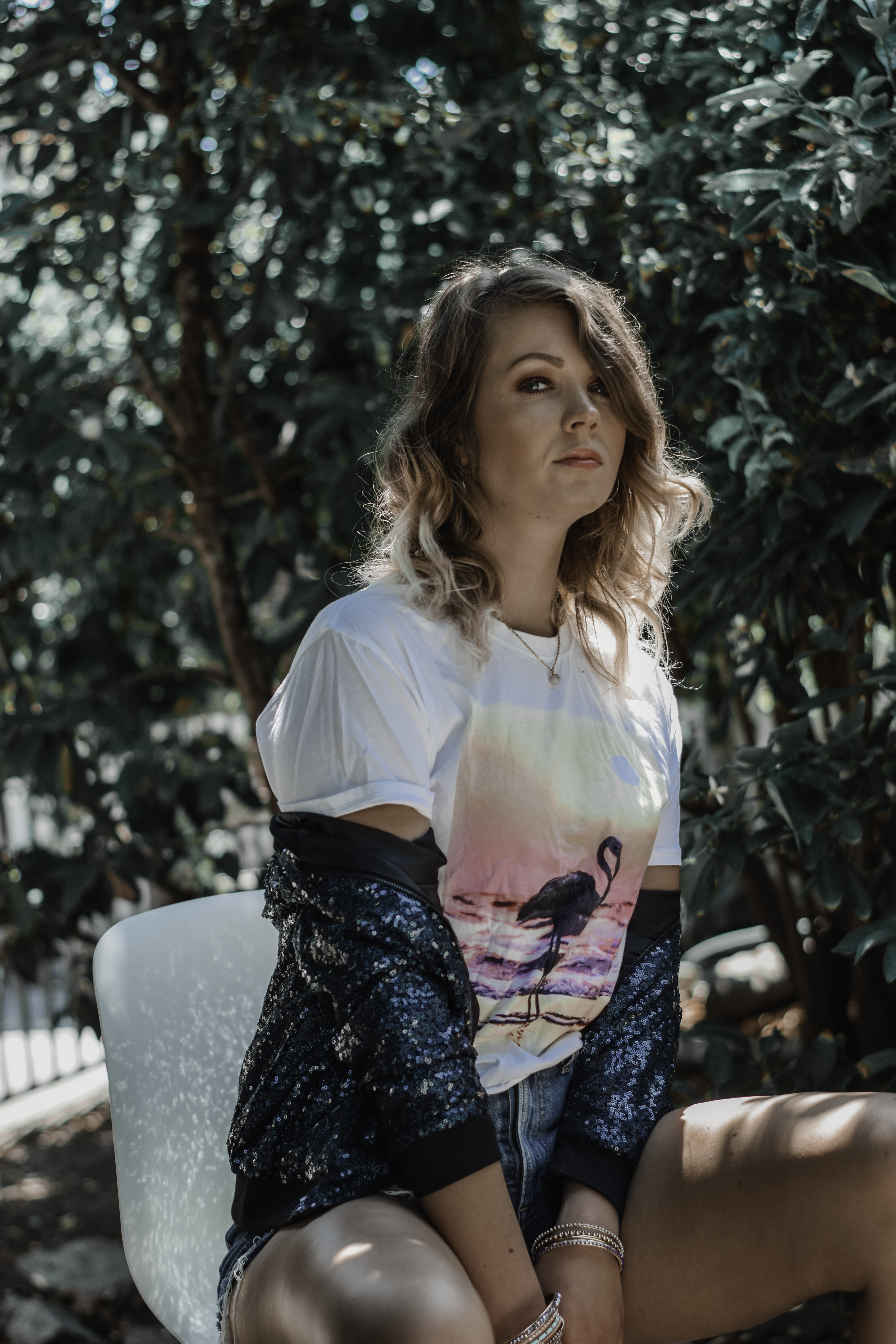 How to style A sequin jacket German Blondy