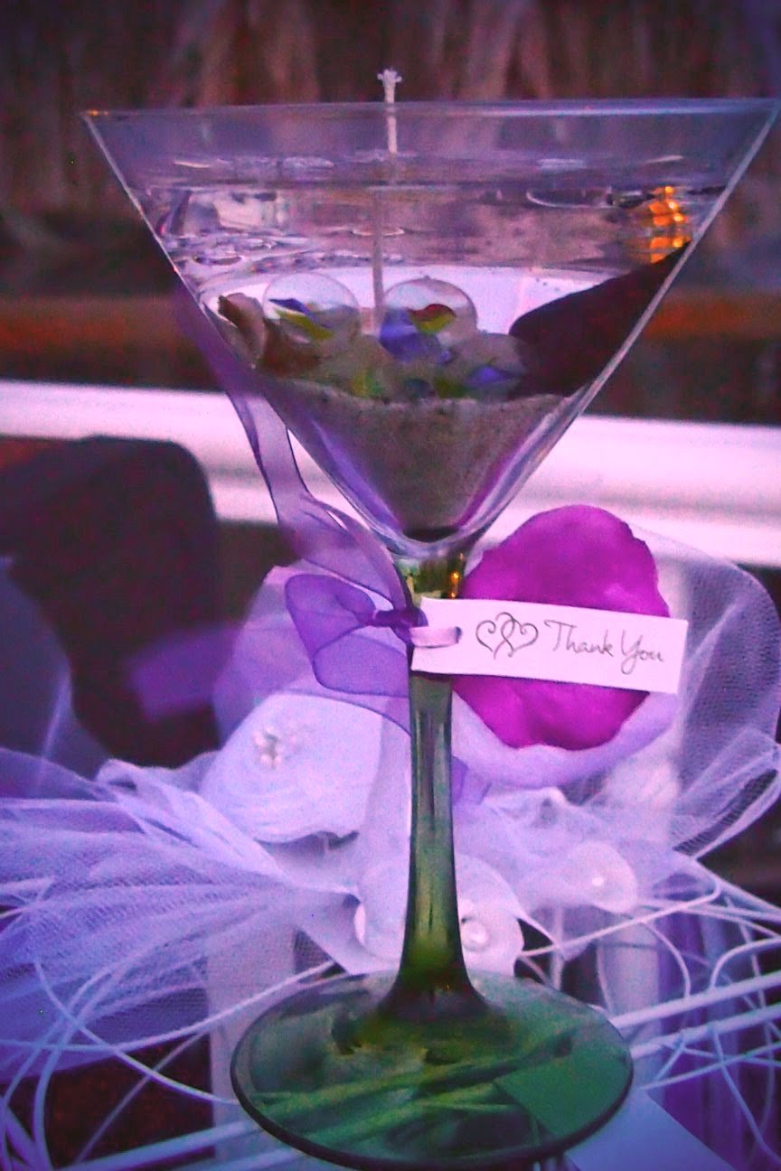 Ask Erena DIY MARTINI GLASS CANDLES FAVORS