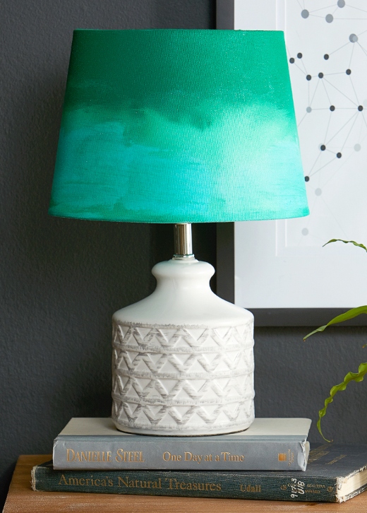 Diy Watercolor Painted Lampshades With, Painting Lamp Shades