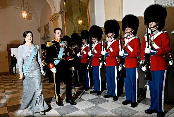 Crown Prince Frederik and Crown Princess Mary were present at the reception at at Christiansborg Castle