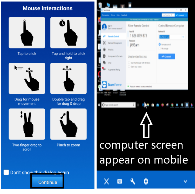 How To Control PC/Laptop From Mobile or Access Mobile from Computer