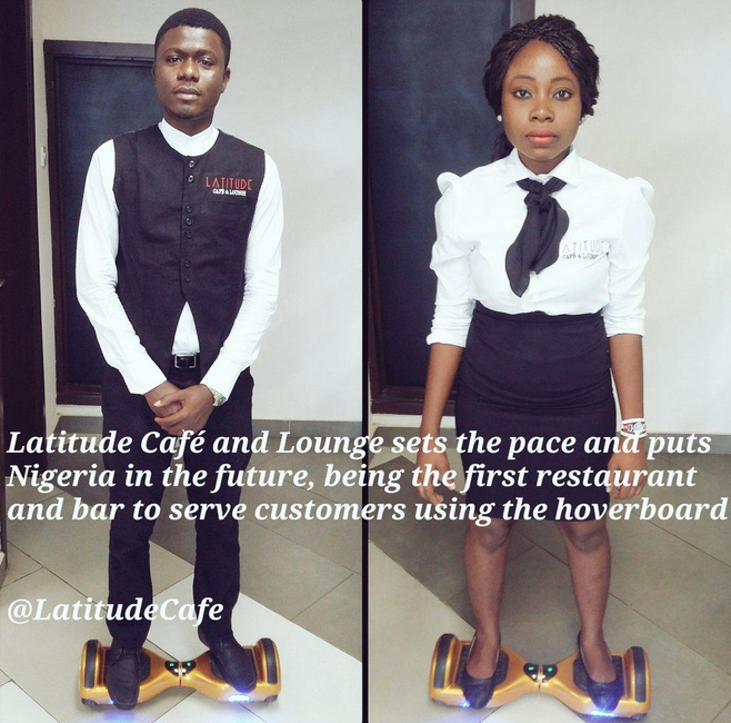 restaurant waiters hoverboard ibadan