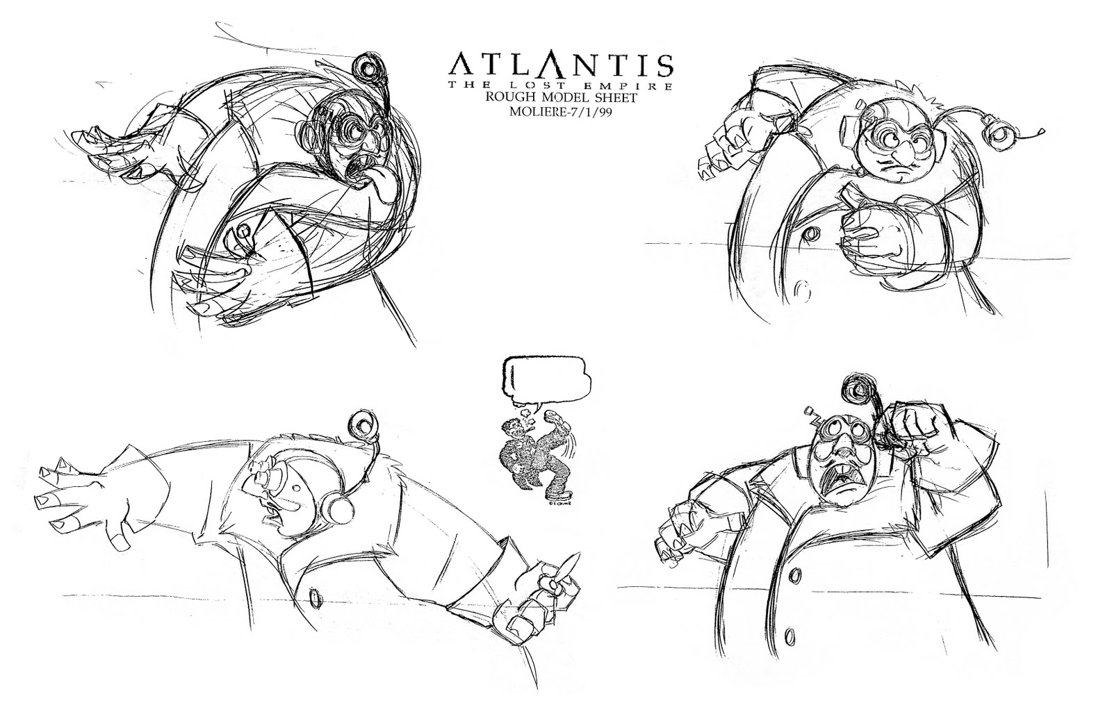 Living Lines Library: Atlantis - The Lost Empire (2001) - Characters