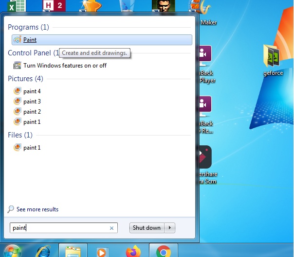 Cara print screen desktop, sangat mudah. Dengan menggunakan paint.