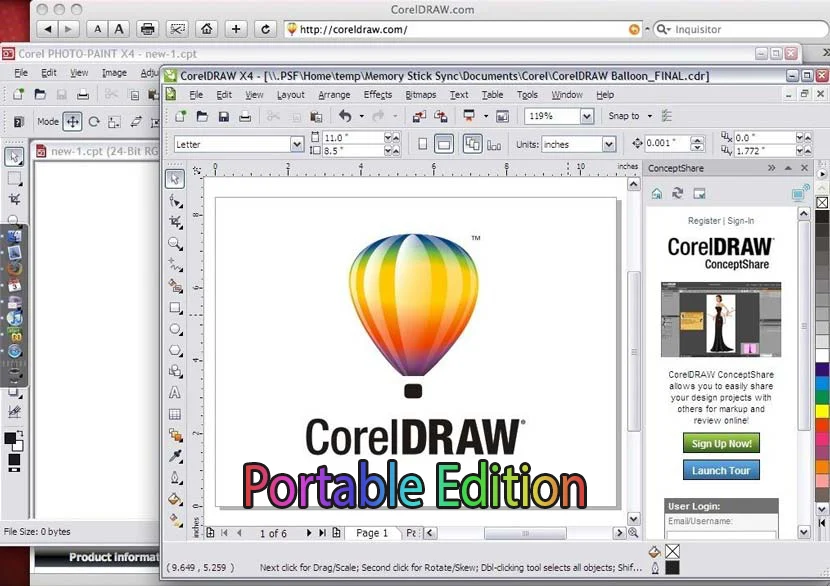 Free Download CorelDraw Portable X4