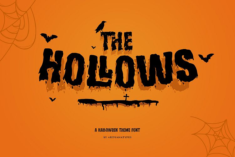 Hollows Spooky Display Font