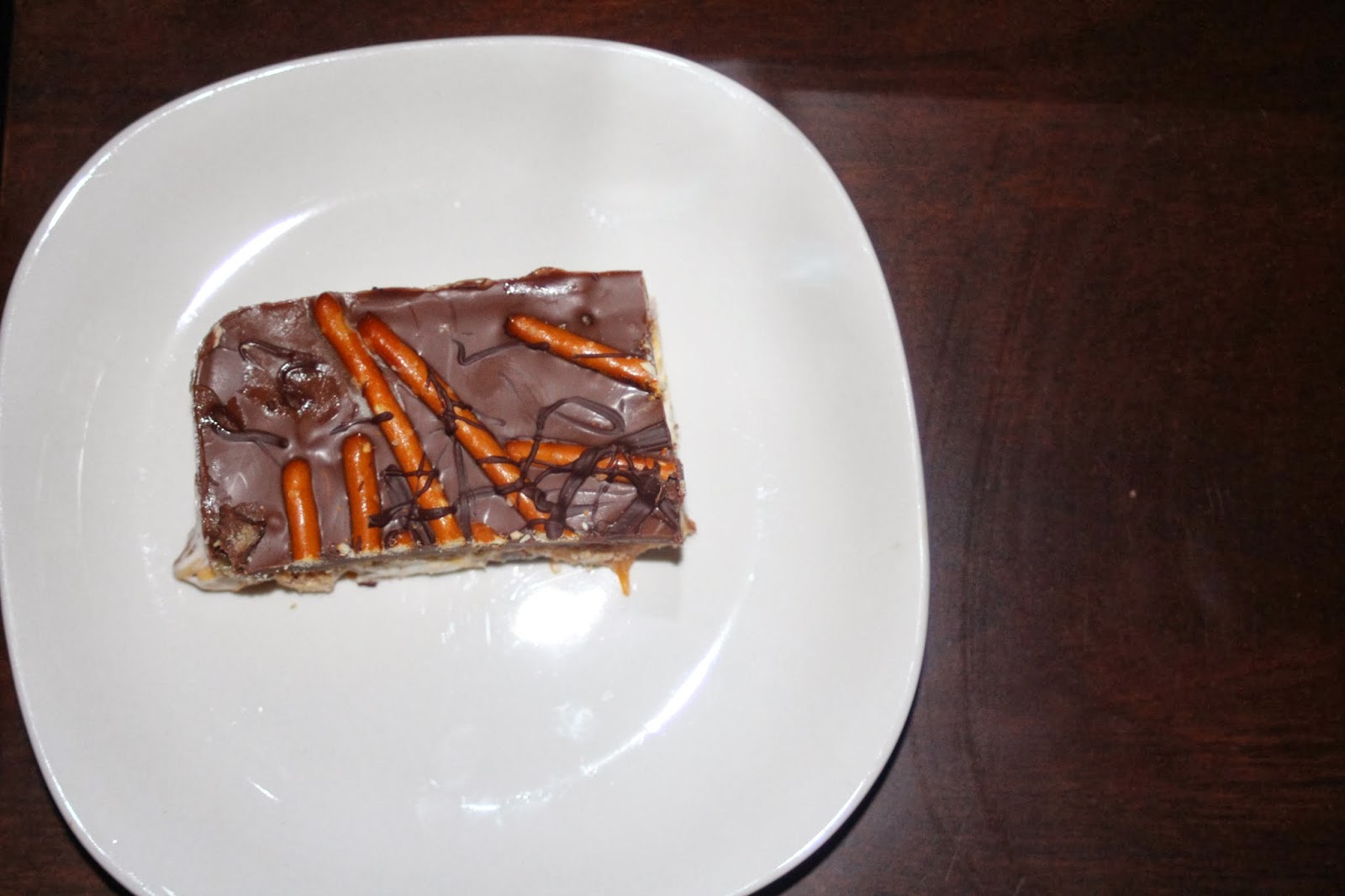 Julie Bakes Salted pretzel chocolate chip cookie dough Snickers bars