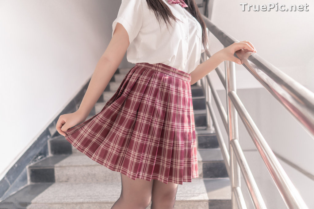 Image [MTCos] 喵糖映画 Vol.023 – Chinese Cute Model – Long Hair JK Girl - TruePic.net - Picture-32