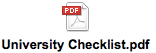 a university checklist pdf