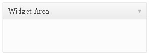Black widget container in the sidebar