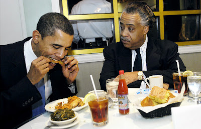 President Obama Eating Soul Food