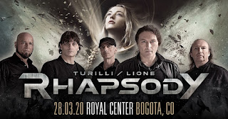 Concierto de TURILLI/LIONE Rhapsody en Bogotá, Colombia