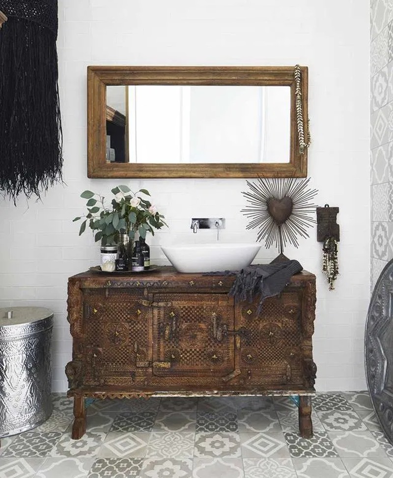 bagno boho chic